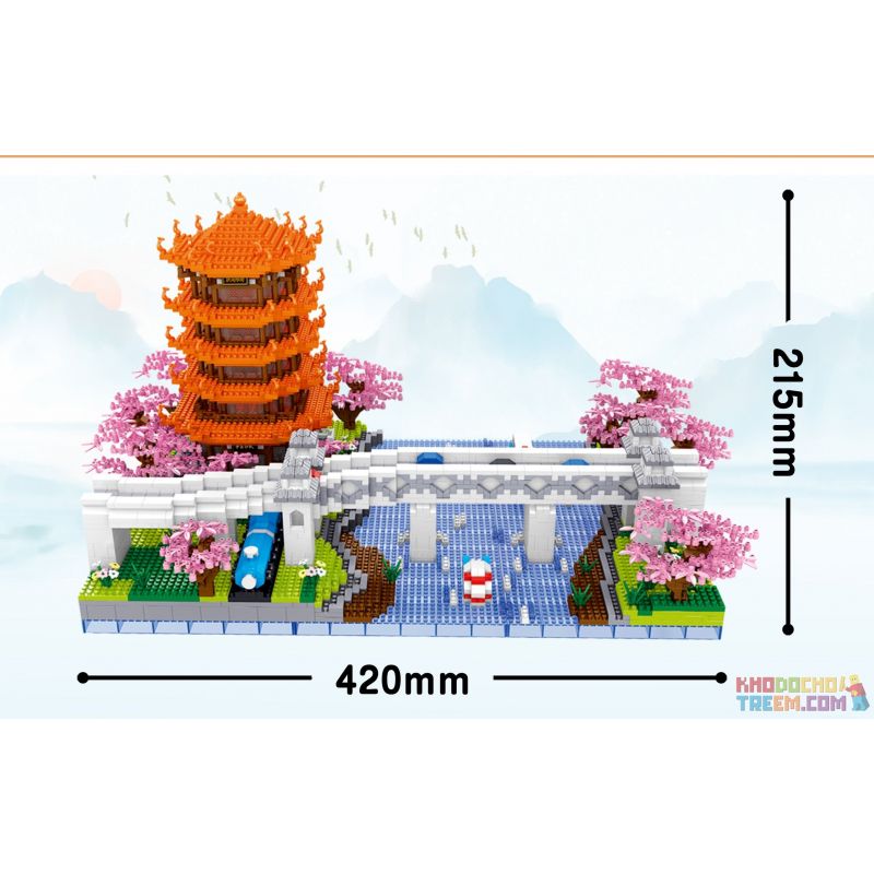 ZHEGAO LZ8269 8269 non  THÁP CẨU VÀNG CẦU SÔNG DƯƠNG TỬ bộ đồ chơi xếp lắp ráp ghép mô hình Creator Sáng Tạo 4413 khối