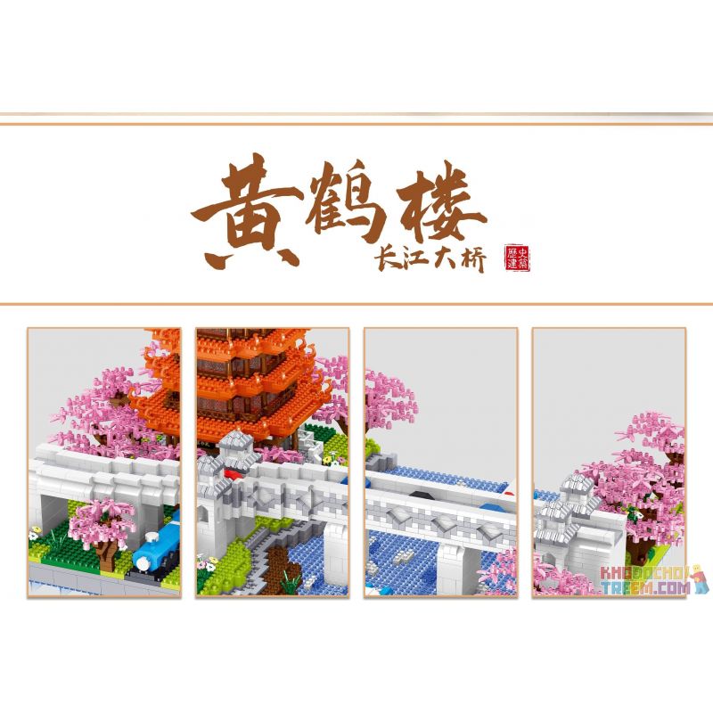 ZHEGAO LZ8269 8269 non  THÁP CẨU VÀNG CẦU SÔNG DƯƠNG TỬ bộ đồ chơi xếp lắp ráp ghép mô hình Creator Sáng Tạo 4413 khối