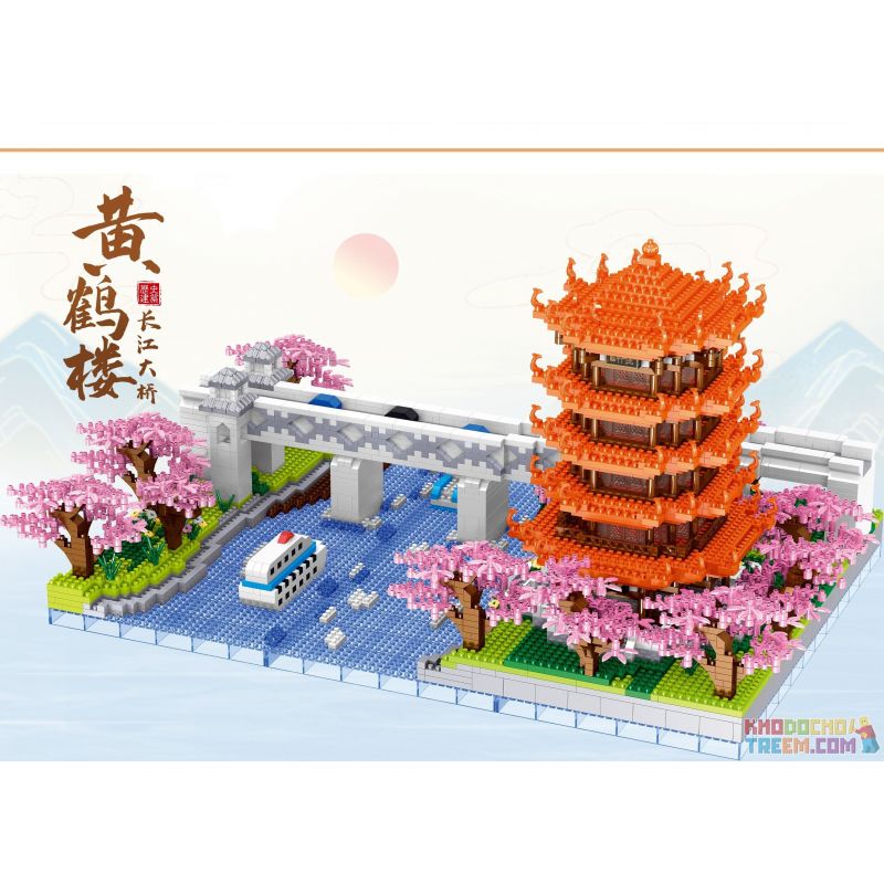 ZHEGAO LZ8269 8269 non  THÁP CẨU VÀNG CẦU SÔNG DƯƠNG TỬ bộ đồ chơi xếp lắp ráp ghép mô hình Creator Sáng Tạo 4413 khối