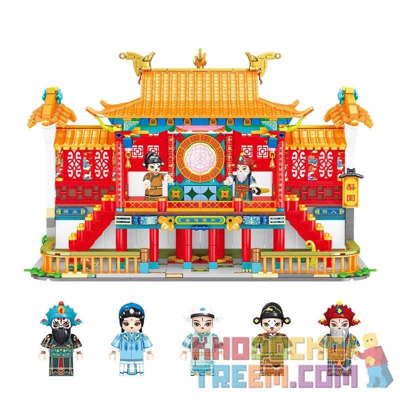 WEILE CHUANGXIANG 6008 non  LỆ NGUYÊN NGHE NHẠC bộ đồ chơi xếp lắp ráp ghép mô hình 1468 khối