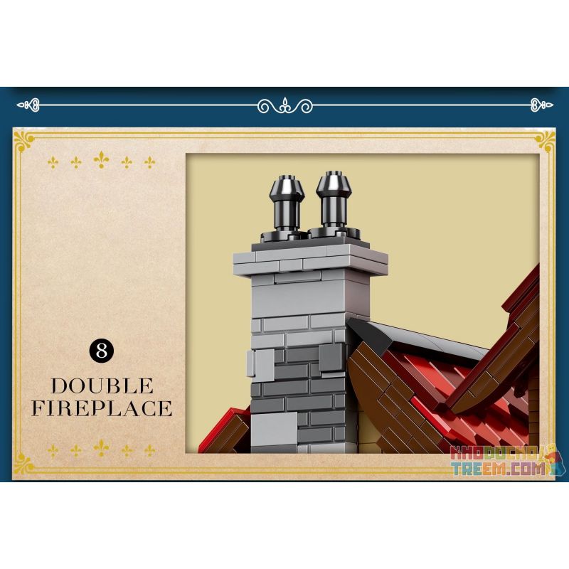 REOBRIX 66018 non  QUÁN RƯỢU THỜI TRUNG CỔ bộ đồ chơi xếp lắp ráp ghép mô hình Medieval Castle MEDIEVAL BISTRO "VILLAGE IN" EUROPEAN CENTURY Chiến Tranh Trung Cổ 2831 khối