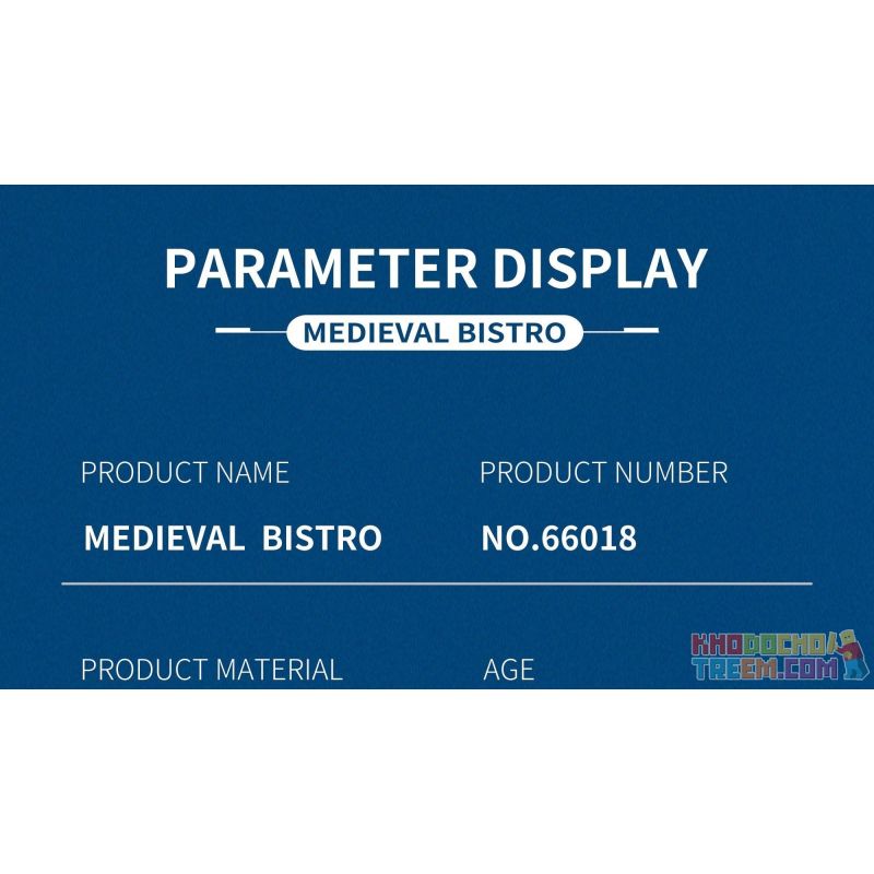 REOBRIX 66018 non  QUÁN RƯỢU THỜI TRUNG CỔ bộ đồ chơi xếp lắp ráp ghép mô hình Medieval Castle MEDIEVAL BISTRO "VILLAGE IN" EUROPEAN CENTURY Chiến Tranh Trung Cổ 2831 khối