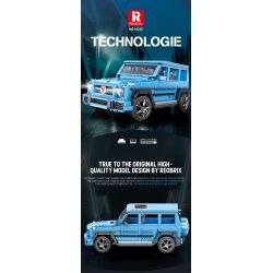 REOBRIX 11032 non  XE ĐỊA HÌNH BIG tỷ lệ 1:12 bộ đồ chơi xếp lắp ráp ghép mô hình Creator G CLASS "THE BEAST" Sáng Tạo 1204 khối