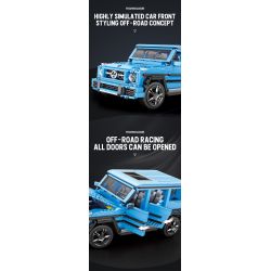 REOBRIX 11032 non  XE ĐỊA HÌNH BIG tỷ lệ 1:12 bộ đồ chơi xếp lắp ráp ghép mô hình Creator G CLASS "THE BEAST" Sáng Tạo 1204 khối