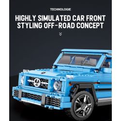 REOBRIX 11032 non  XE ĐỊA HÌNH BIG tỷ lệ 1:12 bộ đồ chơi xếp lắp ráp ghép mô hình Creator G CLASS "THE BEAST" Sáng Tạo 1204 khối