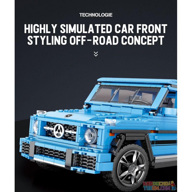 REOBRIX 11032 non  XE ĐỊA HÌNH BIG tỷ lệ 1:12 bộ đồ chơi xếp lắp ráp ghép mô hình Creator G CLASS "THE BEAST" Sáng Tạo 1204 khối