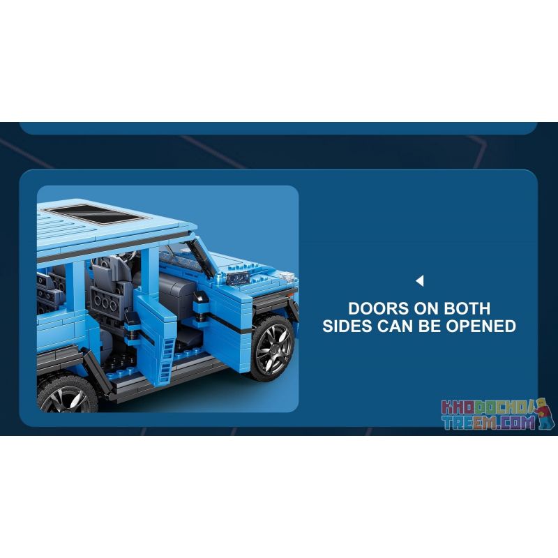 REOBRIX 11032 non  XE ĐỊA HÌNH BIG tỷ lệ 1:12 bộ đồ chơi xếp lắp ráp ghép mô hình Creator G CLASS "THE BEAST" Sáng Tạo 1204 khối