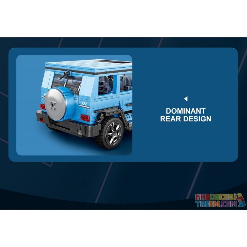 REOBRIX 11032 non  XE ĐỊA HÌNH BIG tỷ lệ 1:12 bộ đồ chơi xếp lắp ráp ghép mô hình Creator G CLASS "THE BEAST" Sáng Tạo 1204 khối