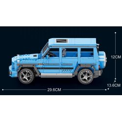 REOBRIX 11032 non  XE ĐỊA HÌNH BIG tỷ lệ 1:12 bộ đồ chơi xếp lắp ráp ghép mô hình Creator G CLASS "THE BEAST" Sáng Tạo 1204 khối