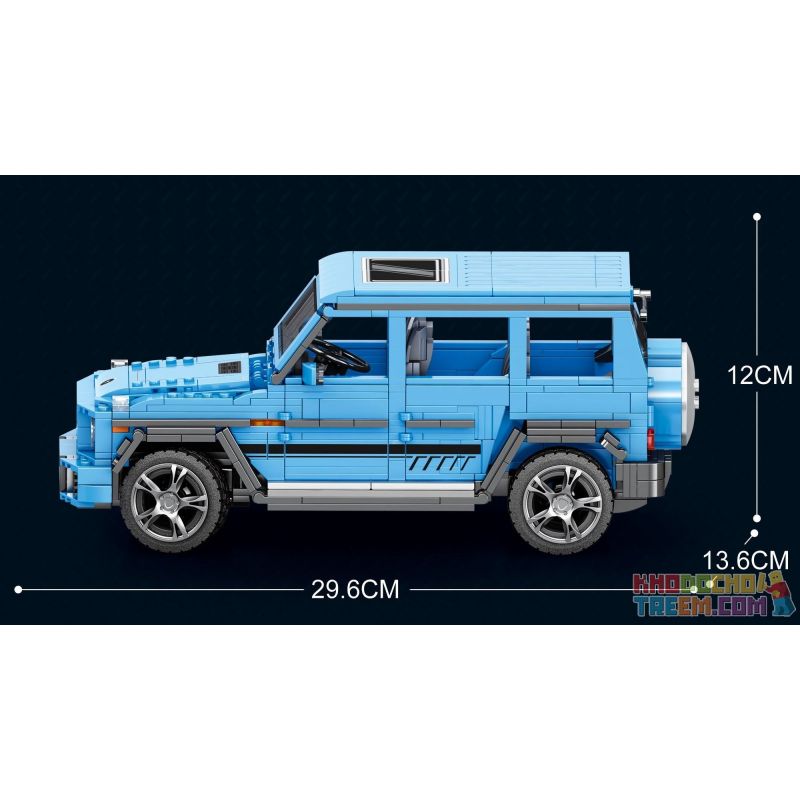 REOBRIX 11032 non  XE ĐỊA HÌNH BIG tỷ lệ 1:12 bộ đồ chơi xếp lắp ráp ghép mô hình Creator G CLASS "THE BEAST" Sáng Tạo 1204 khối