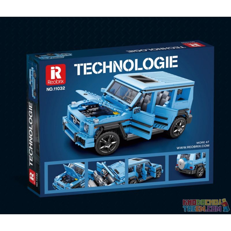 REOBRIX 11032 non  XE ĐỊA HÌNH BIG tỷ lệ 1:12 bộ đồ chơi xếp lắp ráp ghép mô hình Creator G CLASS "THE BEAST" Sáng Tạo 1204 khối