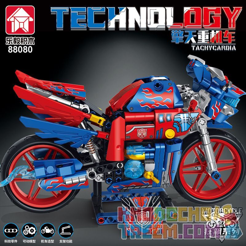 LE YI 88080 non  XE MÁY HẠNG NẶNG QINGTIAN bộ đồ chơi xếp lắp ráp ghép mô hình  Kỹ Thuật Công Nghệ Cao Mô Hình Phương Tiện 365 khối