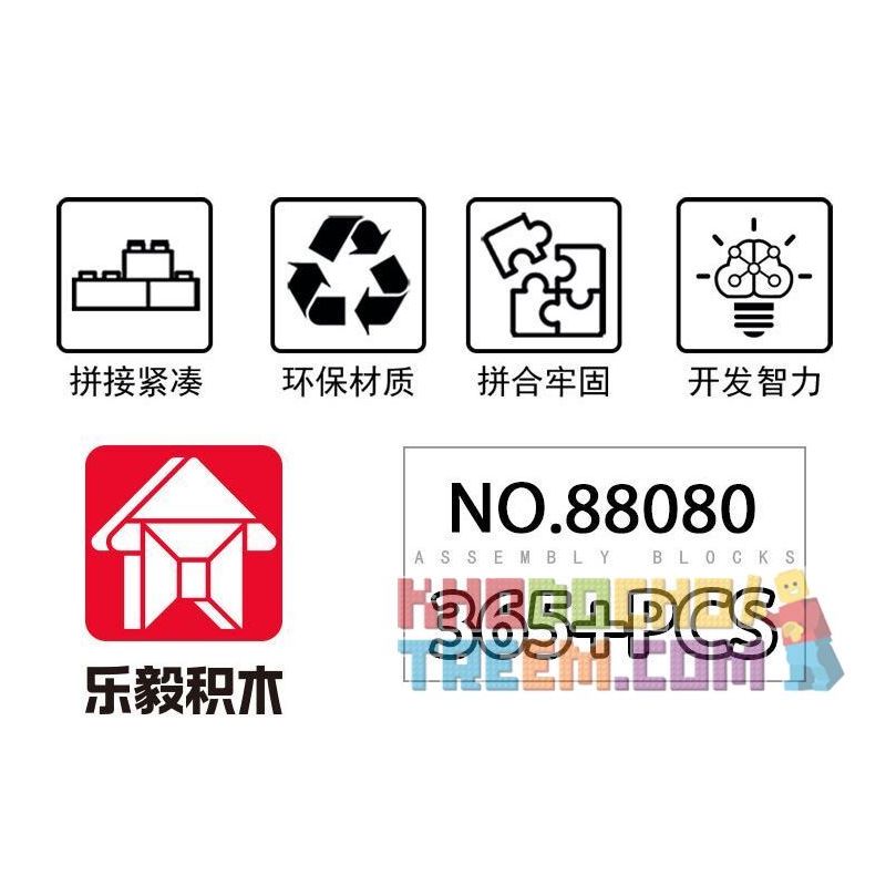 LE YI 88080 non  XE MÁY HẠNG NẶNG QINGTIAN bộ đồ chơi xếp lắp ráp ghép mô hình  Kỹ Thuật Công Nghệ Cao Mô Hình Phương Tiện 365 khối