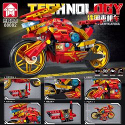 LE YI 88082 non  ĐẦU MÁY XE LỬA HẠNG NẶNG BỌC THÉP bộ đồ chơi xếp lắp ráp ghép mô hình  Kỹ Thuật Công Nghệ Cao Mô Hình Phương Tiện 426 khối