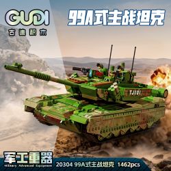 GUDI 20304 non  VŨ KHÍ QUÂN SỰ HẠNG NẶNG XE TĂNG CHIẾN ĐẤU CHỦ LỰC TYPE 99A bộ đồ chơi xếp lắp ráp ghép mô hình Military Army Quân Sự Bộ Đội 1462 khối