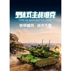 GUDI 20304 non  VŨ KHÍ QUÂN SỰ HẠNG NẶNG XE TĂNG CHIẾN ĐẤU CHỦ LỰC TYPE 99A bộ đồ chơi xếp lắp ráp ghép mô hình Military Army Quân Sự Bộ Đội 1462 khối