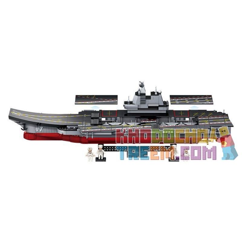 GUDI 20302 non  VŨ KHÍ QUÂN SỰ TÀU SÂN BAY SƠN ĐÔNG bộ đồ chơi xếp lắp ráp ghép mô hình Military Army Quân Sự Bộ Đội 1120 khối