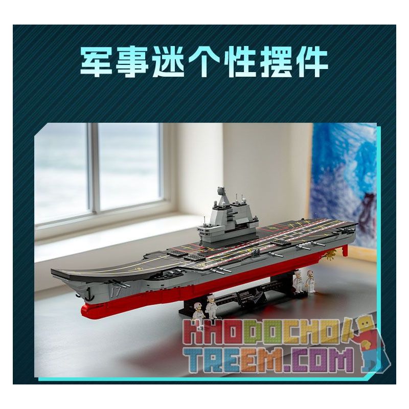 GUDI 20302 non  VŨ KHÍ QUÂN SỰ TÀU SÂN BAY SƠN ĐÔNG bộ đồ chơi xếp lắp ráp ghép mô hình Military Army Quân Sự Bộ Đội 1120 khối