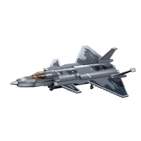 GUDI 20301 non  HẠNG NẶNG QUÂN SỰ MÁY BAY CHIẾN ĐẤU J-20 bộ đồ chơi xếp lắp ráp ghép mô hình Military Army Quân Sự Bộ Đội 884 khối