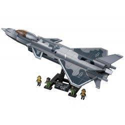 GUDI 20301 non  HẠNG NẶNG QUÂN SỰ MÁY BAY CHIẾN ĐẤU J-20 bộ đồ chơi xếp lắp ráp ghép mô hình Military Army Quân Sự Bộ Đội 884 khối