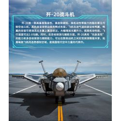 GUDI 20301 non  HẠNG NẶNG QUÂN SỰ MÁY BAY CHIẾN ĐẤU J-20 bộ đồ chơi xếp lắp ráp ghép mô hình Military Army Quân Sự Bộ Đội 884 khối