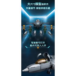 GUDI 20301 non  HẠNG NẶNG QUÂN SỰ MÁY BAY CHIẾN ĐẤU J-20 bộ đồ chơi xếp lắp ráp ghép mô hình Military Army Quân Sự Bộ Đội 884 khối