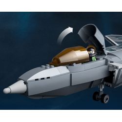 GUDI 20301 non  HẠNG NẶNG QUÂN SỰ MÁY BAY CHIẾN ĐẤU J-20 bộ đồ chơi xếp lắp ráp ghép mô hình Military Army Quân Sự Bộ Đội 884 khối