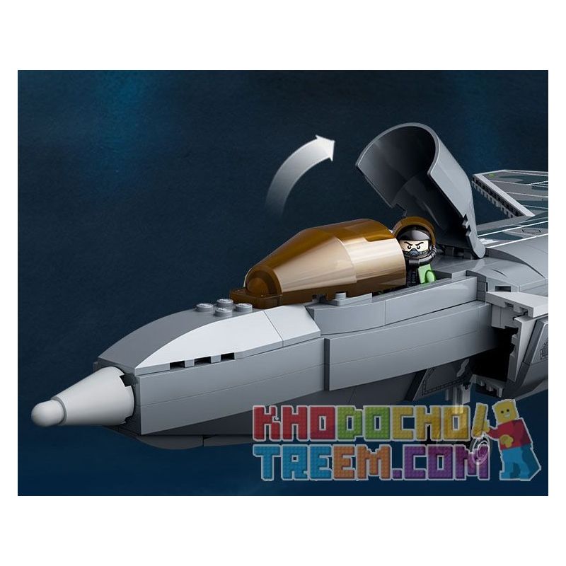 GUDI 20301 non  HẠNG NẶNG QUÂN SỰ MÁY BAY CHIẾN ĐẤU J-20 bộ đồ chơi xếp lắp ráp ghép mô hình Military Army Quân Sự Bộ Đội 884 khối