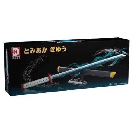 DK 1521 non  SÁT QUỶ KIMETSU NO YAIBA TOMIOKA GIYU BLUE BLADE bộ đồ chơi xếp lắp ráp ghép mô hình Movie & Game Phim Và Trò Chơi 695 khối