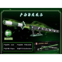 DK 1520 non  SÁT QUỶ KIMETSU NO YAIBA KAWA MIYA BẤT TỬ bộ đồ chơi xếp lắp ráp ghép mô hình Movie & Game Phim Và Trò Chơi 710 khối