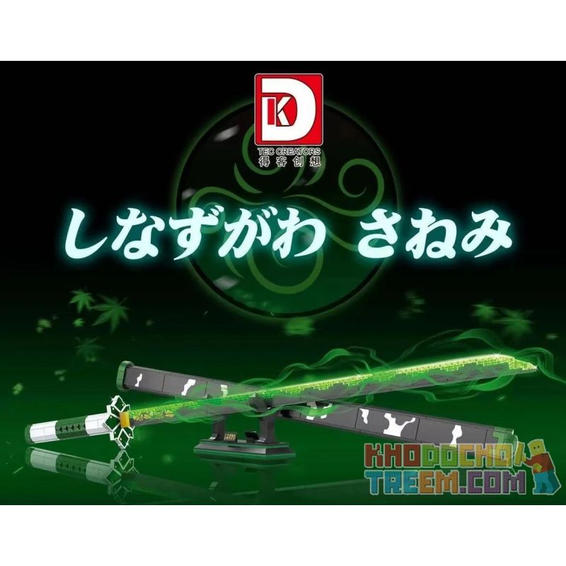DK 1520 non  SÁT QUỶ KIMETSU NO YAIBA KAWA MIYA BẤT TỬ bộ đồ chơi xếp lắp ráp ghép mô hình Movie & Game Phim Và Trò Chơi 710 khối