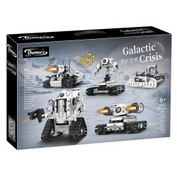 DOMICHA 5002 non  ROBOT XE TĂNG BIẾN HÌNH 5 STAR CRISIS ĐIỀU KHIỂN TỪ XA bộ đồ chơi xếp lắp ráp ghép mô hình  GALACTIC CRISIS Kỹ Thuật Công Nghệ Cao Mô Hình Phương Tiện 495 khối