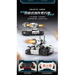 DOMICHA 5002 non  ROBOT XE TĂNG BIẾN HÌNH 5 STAR CRISIS ĐIỀU KHIỂN TỪ XA bộ đồ chơi xếp lắp ráp ghép mô hình  GALACTIC CRISIS Kỹ Thuật Công Nghệ Cao Mô Hình Phương Tiện 495 khối