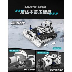 DOMICHA 5002 non  ROBOT XE TĂNG BIẾN HÌNH 5 STAR CRISIS ĐIỀU KHIỂN TỪ XA bộ đồ chơi xếp lắp ráp ghép mô hình  GALACTIC CRISIS Kỹ Thuật Công Nghệ Cao Mô Hình Phương Tiện 495 khối