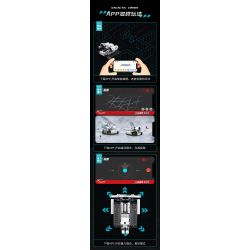 DOMICHA 5002 non  ROBOT XE TĂNG BIẾN HÌNH 5 STAR CRISIS ĐIỀU KHIỂN TỪ XA bộ đồ chơi xếp lắp ráp ghép mô hình  GALACTIC CRISIS Kỹ Thuật Công Nghệ Cao Mô Hình Phương Tiện 495 khối