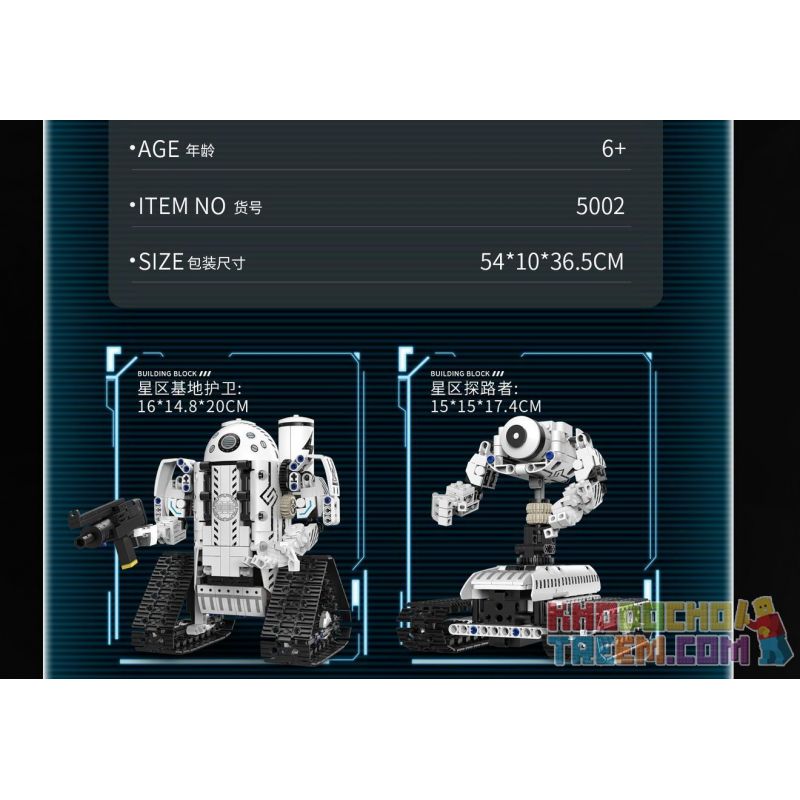 DOMICHA 5002 non  ROBOT XE TĂNG BIẾN HÌNH 5 STAR CRISIS ĐIỀU KHIỂN TỪ XA bộ đồ chơi xếp lắp ráp ghép mô hình  GALACTIC CRISIS Kỹ Thuật Công Nghệ Cao Mô Hình Phương Tiện 495 khối