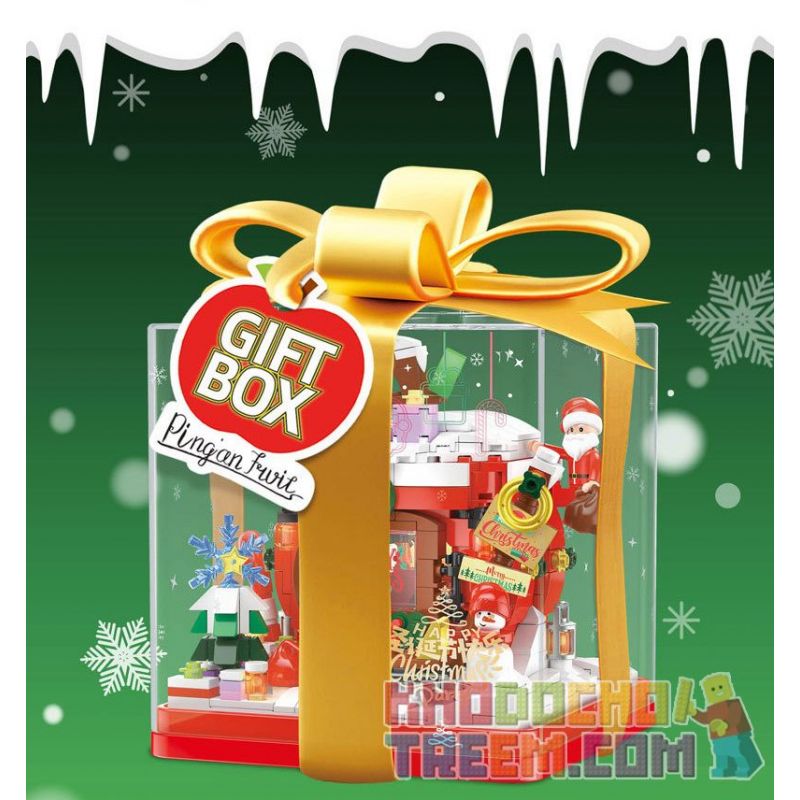 ZHEGAO 662024 non  HỘP QUÀ CABIN GIÁNG SINH bộ đồ chơi xếp lắp ráp ghép mô hình Creator GIFT BOX CHRISTMAS HOUSE Sáng Tạo 714 khối