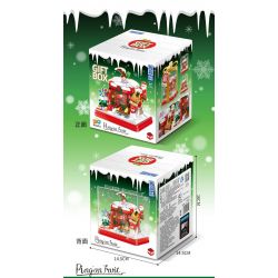 ZHEGAO 662024 non  HỘP QUÀ CABIN GIÁNG SINH bộ đồ chơi xếp lắp ráp ghép mô hình Creator GIFT BOX CHRISTMAS HOUSE Sáng Tạo 714 khối