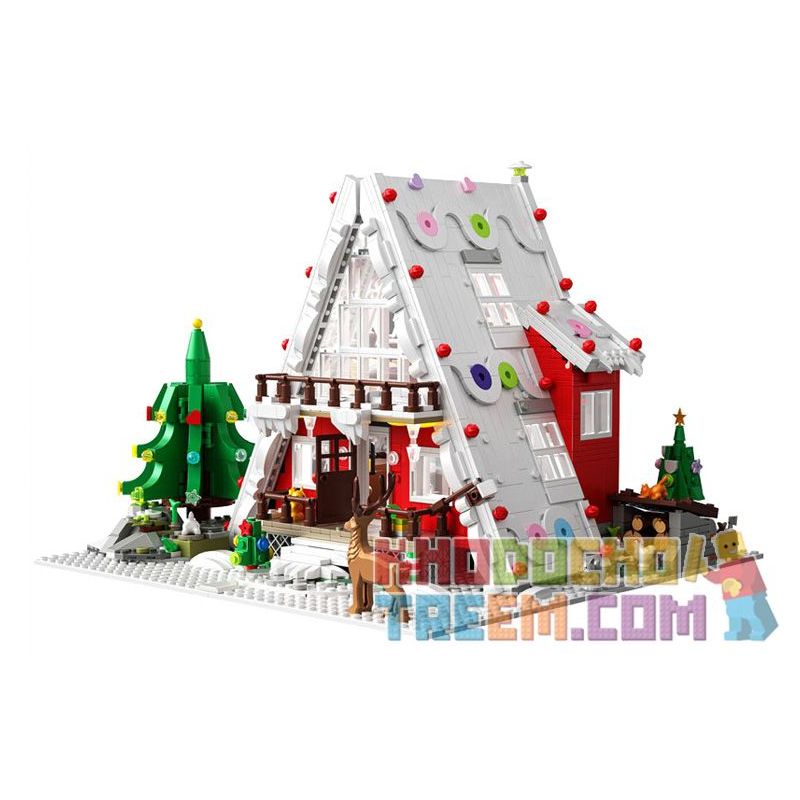 ZHEGAO 613001 non Lego CABIN NGHỆ THUẬT bộ đồ chơi xếp lắp ráp ghép mô hình Creator ARTISTIC CHALET Sáng Tạo 2159 khối