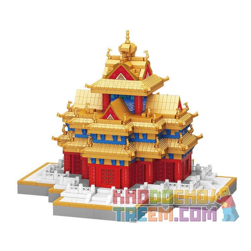 MOYU BLOCK MY92048 92048 non Lego THÁP GÓC TỬ CẤM THÀNH bộ đồ chơi xếp lắp ráp ghép mô hình Creator Sáng Tạo 1712 khối