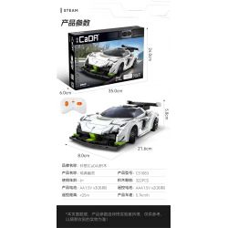 CADA DOUBLEE C51083 51083 non  MA THỤY ĐIỂN tỷ lệ 1:20 bộ đồ chơi xếp lắp ráp ghép mô hình Speed Champions Racing Cars FANTASMA RACE CAR KOENIGSEGG AGERA Đua Xe Công Thức 322 khối