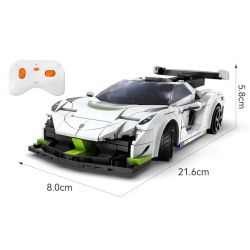 CADA DOUBLEE C51083 51083 non  MA THỤY ĐIỂN tỷ lệ 1:20 bộ đồ chơi xếp lắp ráp ghép mô hình Speed Champions Racing Cars FANTASMA RACE CAR KOENIGSEGG AGERA Đua Xe Công Thức 322 khối