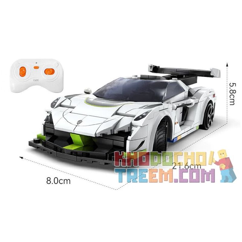 CADA DOUBLEE C51083 51083 non  MA THỤY ĐIỂN tỷ lệ 1:20 bộ đồ chơi xếp lắp ráp ghép mô hình Speed Champions Racing Cars FANTASMA RACE CAR KOENIGSEGG AGERA Đua Xe Công Thức 322 khối