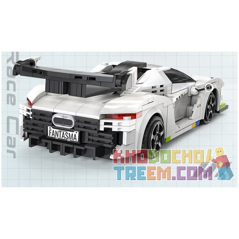 CADA DOUBLEE C51083 51083 non  MA THỤY ĐIỂN tỷ lệ 1:20 bộ đồ chơi xếp lắp ráp ghép mô hình Speed Champions Racing Cars FANTASMA RACE CAR KOENIGSEGG AGERA Đua Xe Công Thức 322 khối