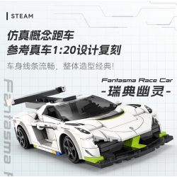 CADA DOUBLEE C51083 51083 non  MA THỤY ĐIỂN tỷ lệ 1:20 bộ đồ chơi xếp lắp ráp ghép mô hình Speed Champions Racing Cars FANTASMA RACE CAR KOENIGSEGG AGERA Đua Xe Công Thức 322 khối