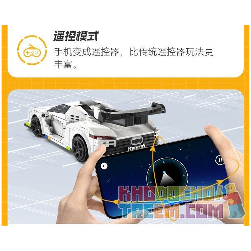 CADA DOUBLEE C51083 51083 non  MA THỤY ĐIỂN tỷ lệ 1:20 bộ đồ chơi xếp lắp ráp ghép mô hình Speed Champions Racing Cars FANTASMA RACE CAR KOENIGSEGG AGERA Đua Xe Công Thức 322 khối