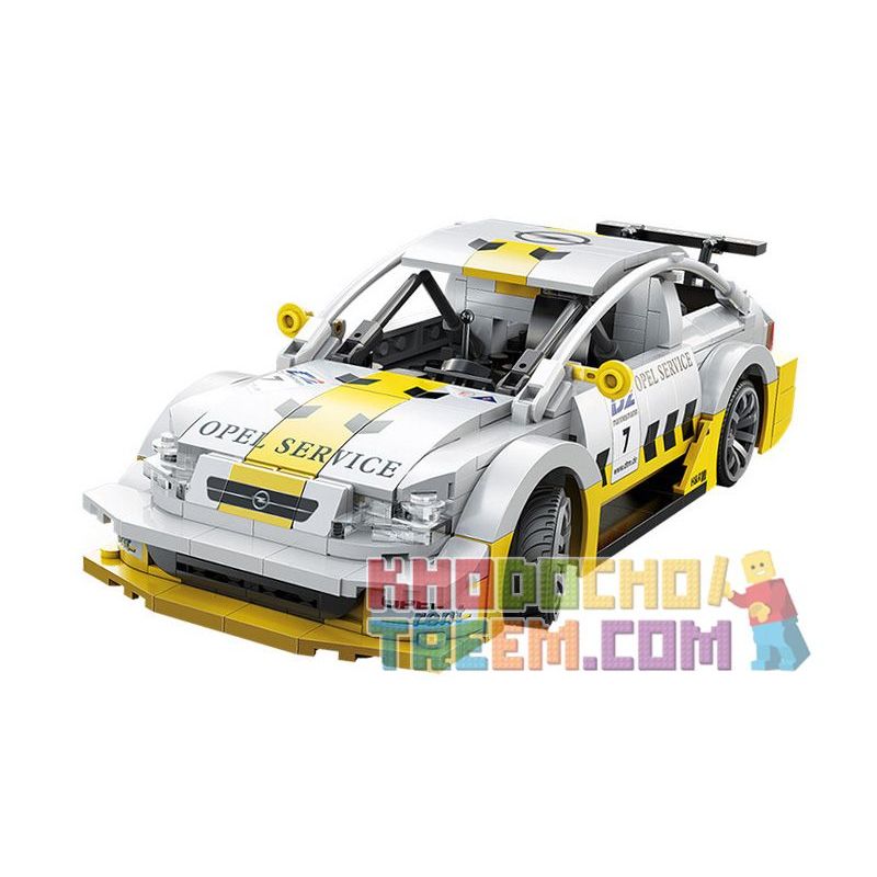 CADA DOUBLEE C51081 51081 non Lego OPEL ASTRA V8 COUPE tỷ lệ 1:20 bộ đồ chơi xếp lắp ráp ghép mô hình Speed Champions Racing Cars Đua Xe Công Thức 330 khối