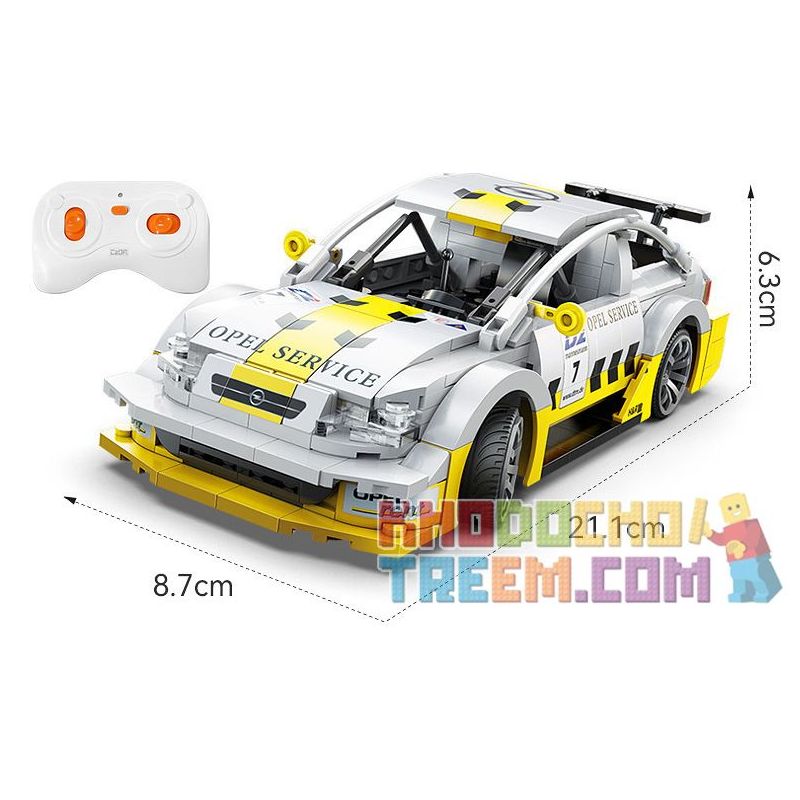 CADA DOUBLEE C51081 51081 non  OPEL ASTRA V8 COUPE tỷ lệ 1:20 bộ đồ chơi xếp lắp ráp ghép mô hình Speed Champions Racing Cars Đua Xe Công Thức 330 khối