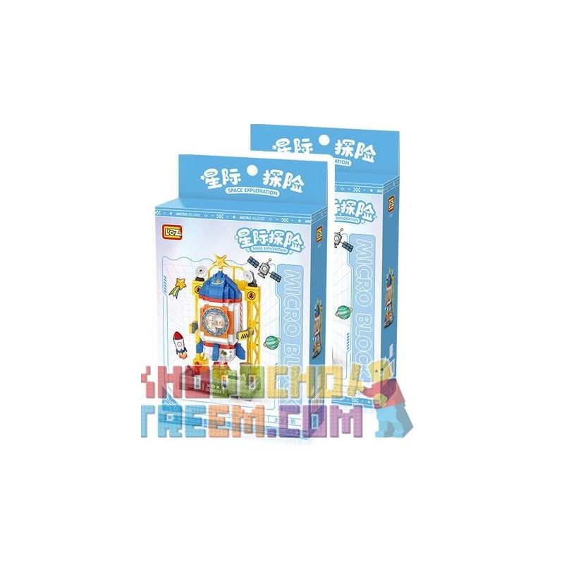 LOZ 8830 non  CUỘC PHIÊU LƯU GIỮA CÁC VÌ SAO TÊN LỬA KHÔNG GIAN bộ đồ chơi xếp lắp ráp ghép mô hình SPACE EXPLORATION SPACE ROCKET
