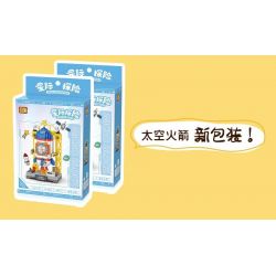 LOZ 8830 non  CUỘC PHIÊU LƯU GIỮA CÁC VÌ SAO TÊN LỬA KHÔNG GIAN bộ đồ chơi xếp lắp ráp ghép mô hình SPACE EXPLORATION SPACE ROCKET